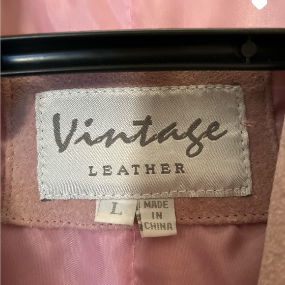 Soft Pink leather jacket wilson leather vintage leather - Picture 2 of 4